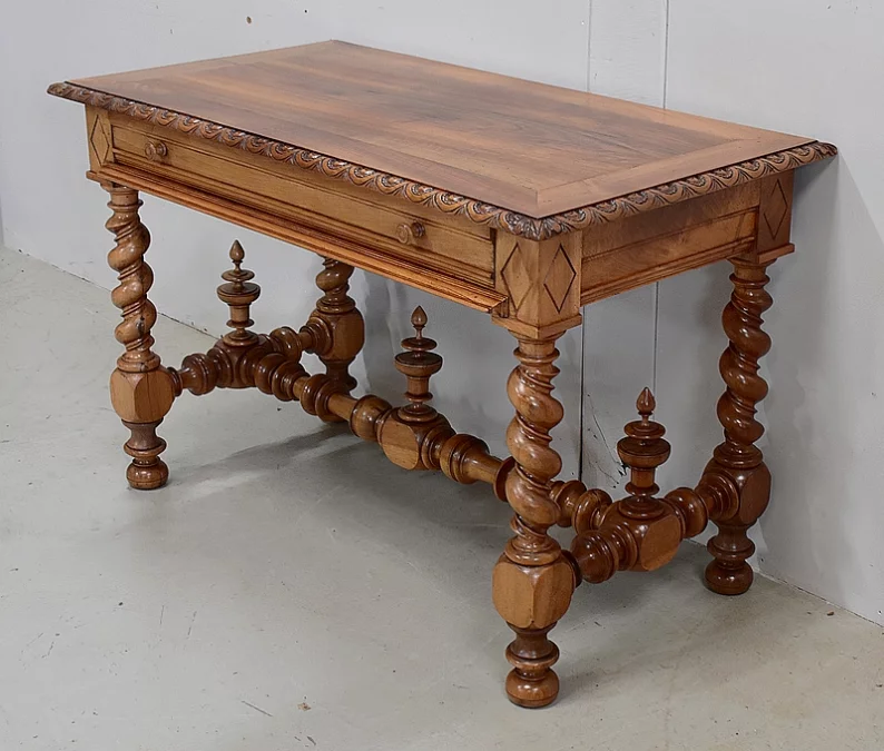 MESA DE ESCRITURA ESTILO LOUIS XIII