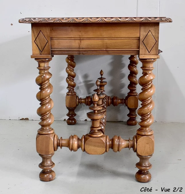 MESA DE ESCRITURA ESTILO LOUIS XIII