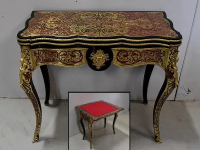 NAPOLEON III PERIOD CARD TABLE