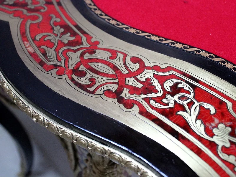 Table de Jeux en Marqueterie « Boulle », époque Napoléon III – Milieu XIXe