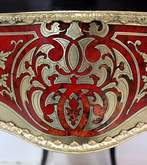 Table de Jeux en Marqueterie « Boulle », époque Napoléon III – Milieu XIXe