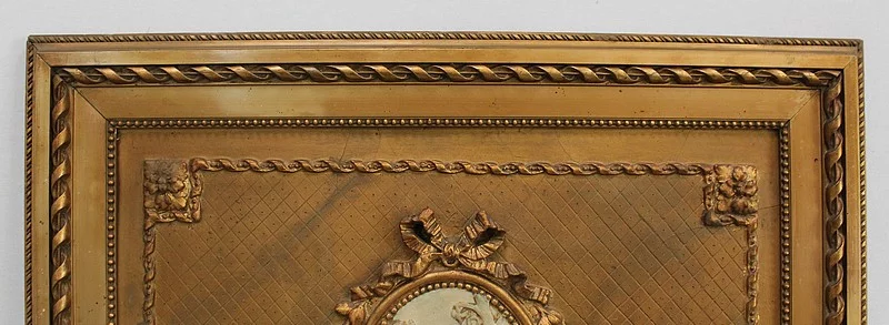 SPECCHIO TRUMEAU IN STILE LOUIS XVI