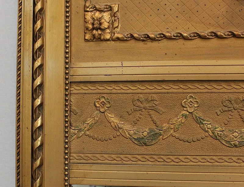 SPECCHIO TRUMEAU IN STILE LOUIS XVI