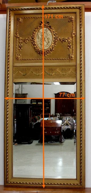 SPECCHIO TRUMEAU IN STILE LOUIS XVI