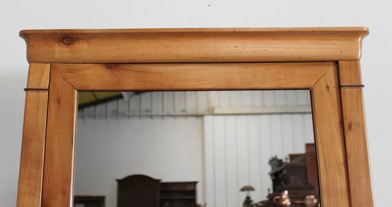 Psyché de Commode en Merisier Massif, époque Restauration – 1ère moitié du XIXe