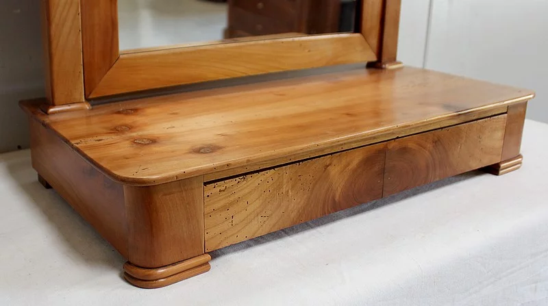 Psyché de Commode en Merisier Massif, époque Restauration – 1ère moitié du XIXe