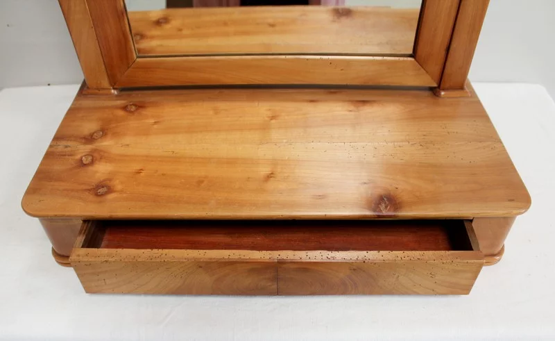 Psyché de Commode en Merisier Massif, époque Restauration – 1ère moitié du XIXe