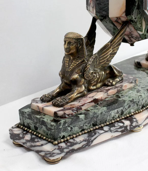 ART DECO PERIODE MANTEL GARNITUUR