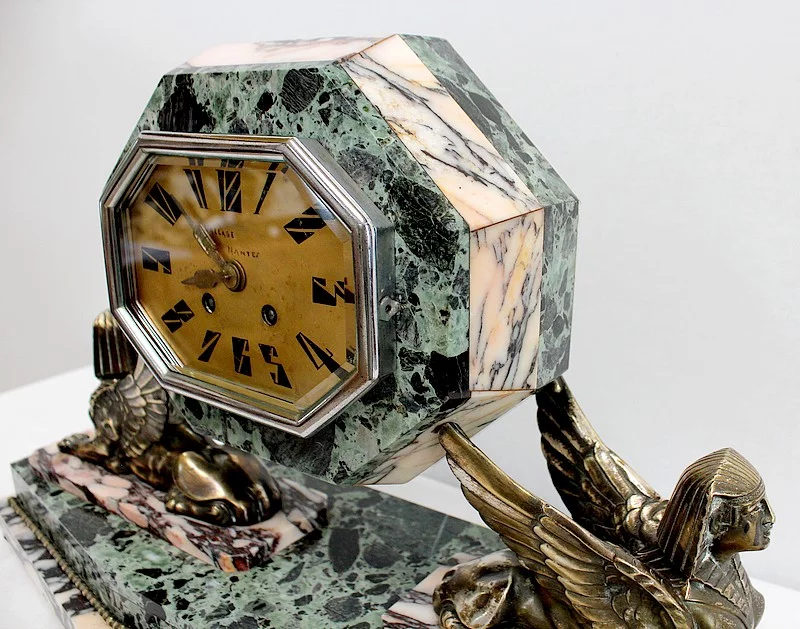 ART DECO PERIODE MANTEL GARNITUUR