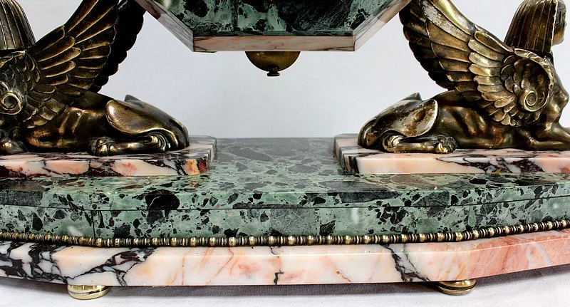 ART DECO PERIODE MANTEL GARNITUUR