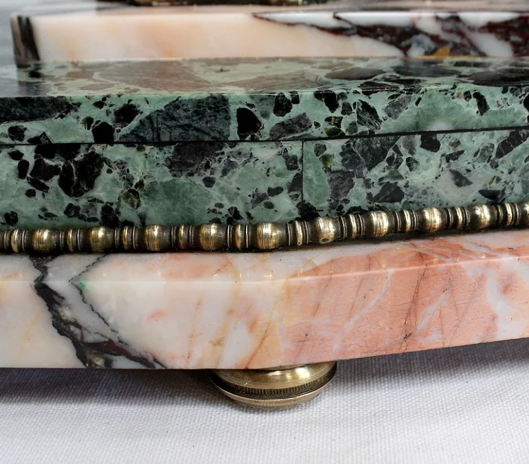 ART DECO PERIODE MANTEL GARNITUUR