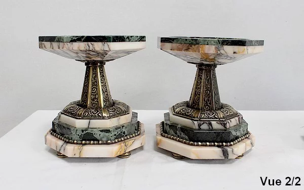 ART DECO PERIODE MANTEL GARNITUUR