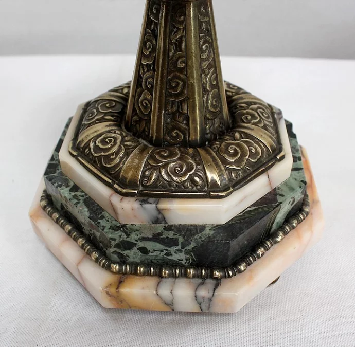 ART DECO PERIODE MANTEL GARNITUUR