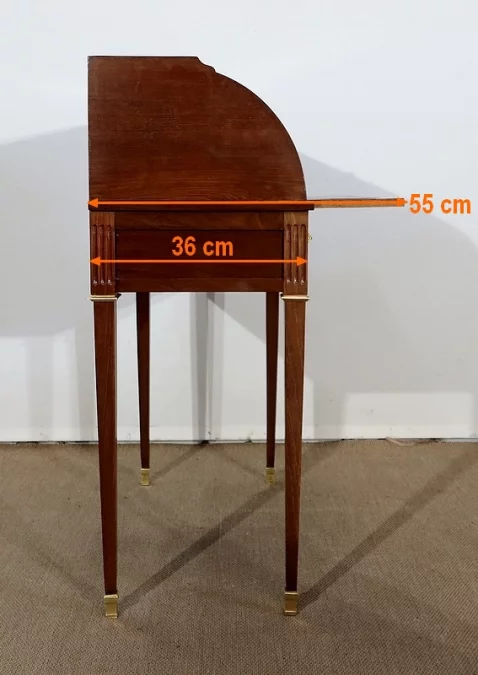 Petit Bureau Cylindre en Acajou, style Louis XVI – Fin XIXe