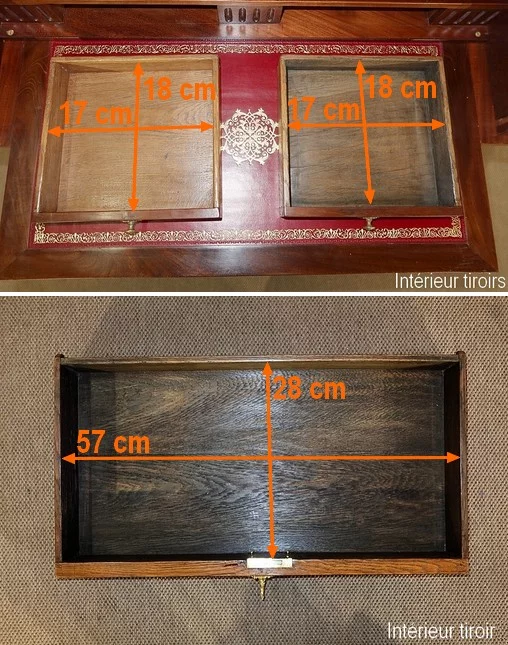 Petit Bureau Cylindre en Acajou, style Louis XVI – Fin XIXe