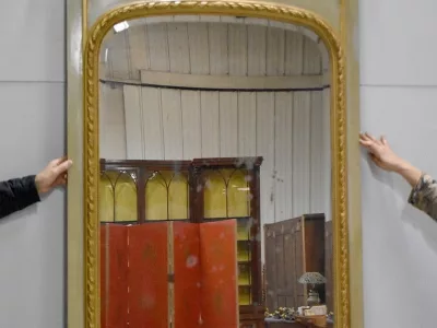 SPECCHIO TRUMEAU IN STILE LOUIS XVI