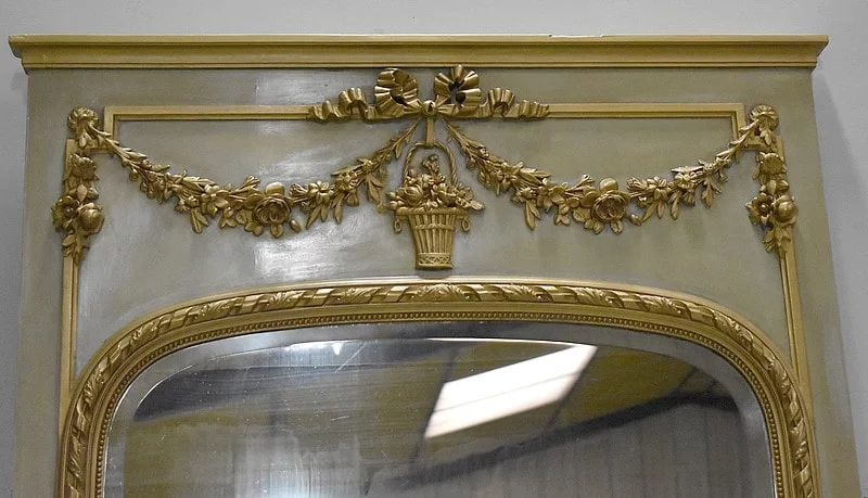 SPECCHIO TRUMEAU IN STILE LOUIS XVI