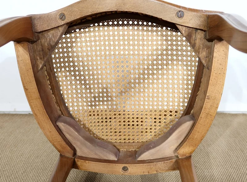 Suite de 5 chaises en Noyer massif, goût Louis XV, époque Napoléon III - Milieu XIXe