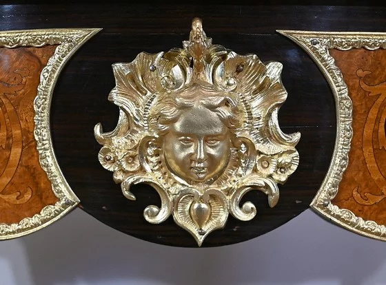 Table Violonée en bois précieux, époque Napoléon III – Milieu XIXe