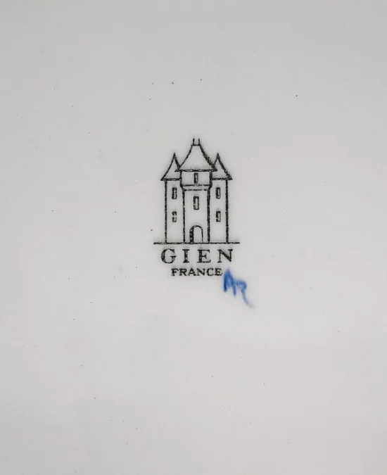 BANDEJA Y JARRON GIEN FAIENCE