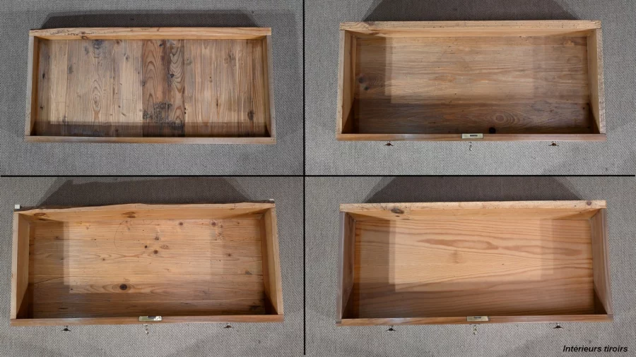 Petite Commode en Noyer massif, époque Directoire - Début XIXe