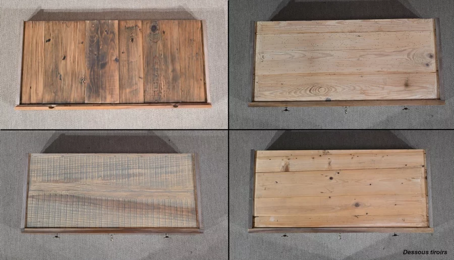 Petite Commode en Noyer massif, époque Directoire - Début XIXe