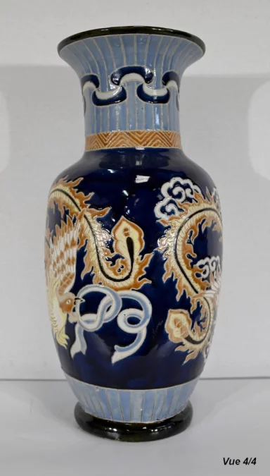 Important Vase Chinois en Porcelaine à décors - XXe