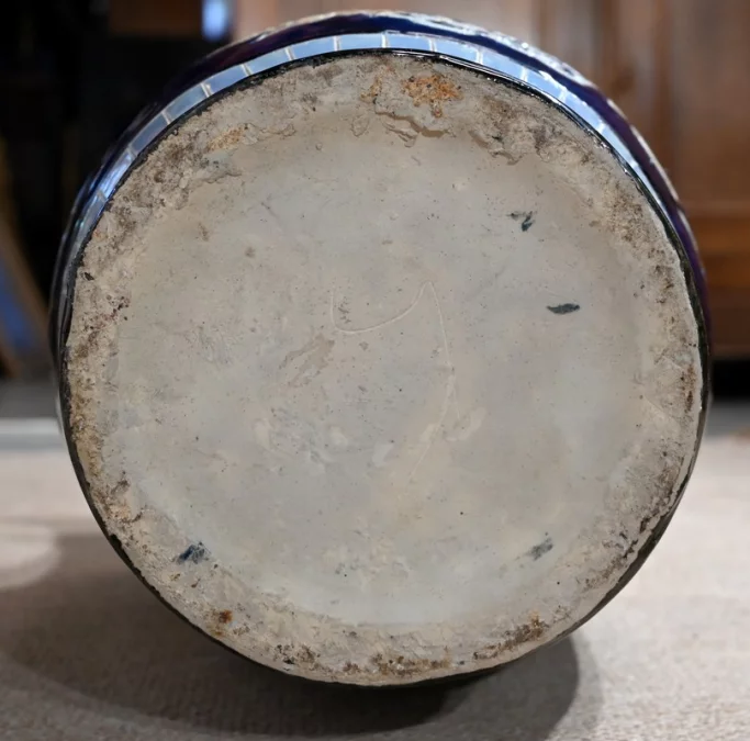 Important Vase Chinois en Porcelaine à décors - XXe