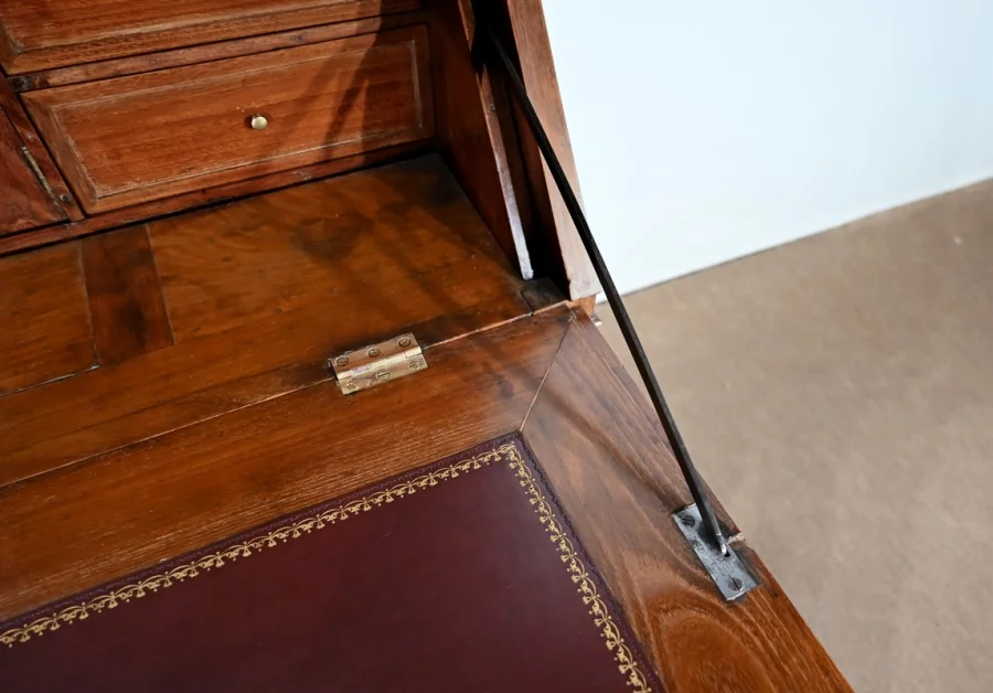 Bureau de Pente Vitrine en Acacia massif, style Louis XVI – 1ère partie XIXe