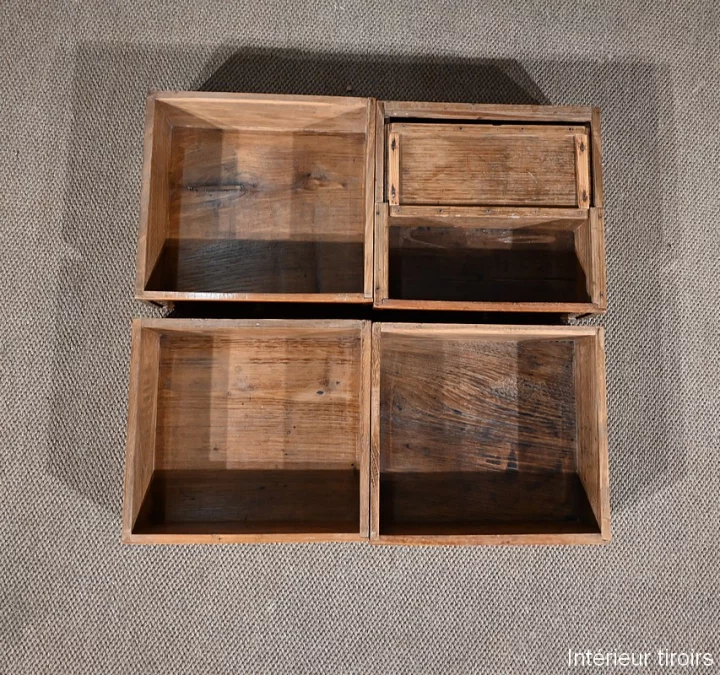 Bureau de Pente Vitrine en Acacia massif, style Louis XVI – 1ère partie XIXe