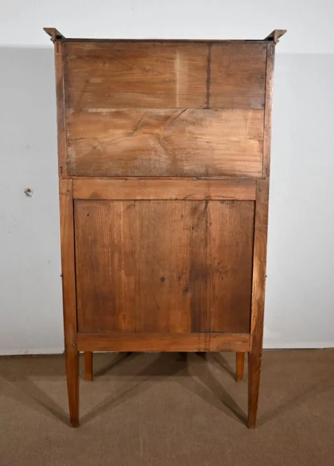Bureau de Pente Vitrine en Acacia massif, style Louis XVI – 1ère partie XIXe