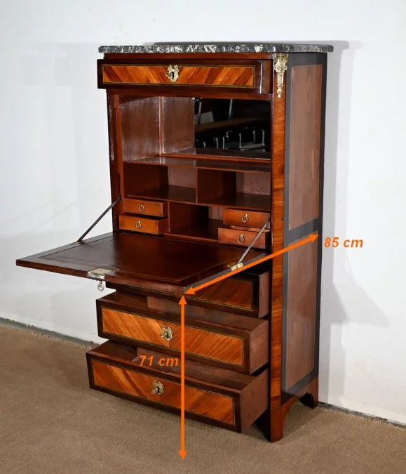 Secrétaire en Bois de Rose, époque Louis XVI – XVIIIe