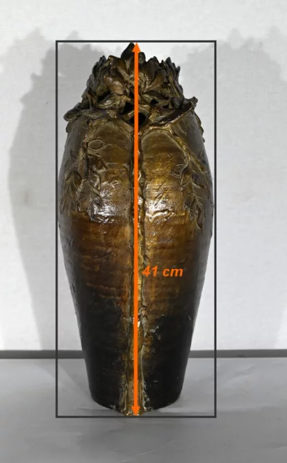 JARRÓN DEL PERÍODO ART NOUVEAU firmado KORINA