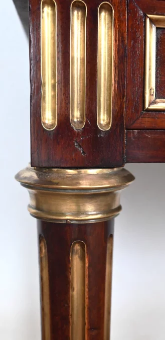 Important Bureau Cylindre en Acajou, style Louis XVI, époque Napoléon III – 2ème moitié XIXe