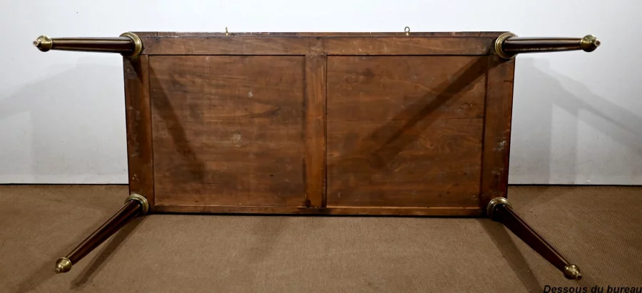 Important Bureau Cylindre en Acajou, style Louis XVI, époque Napoléon III – 2ème moitié XIXe