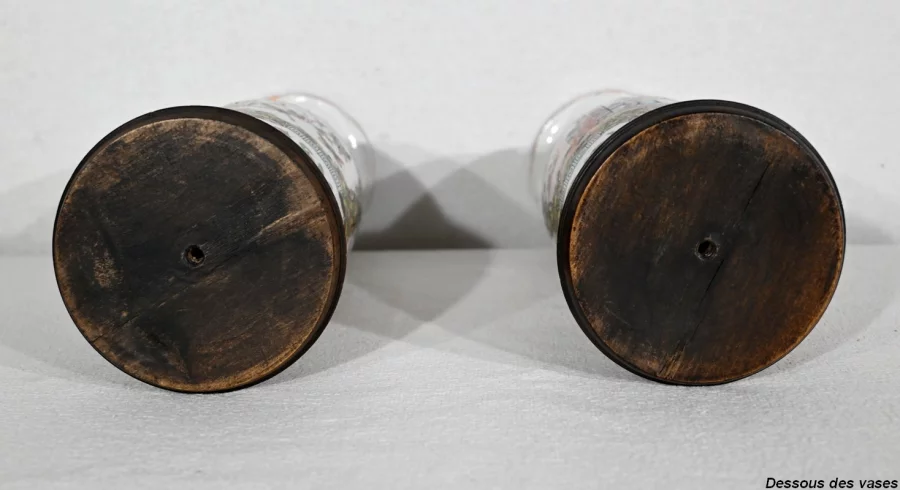 Paire de Vases Balustre en Porcelaine de Chine – Fin XIXe