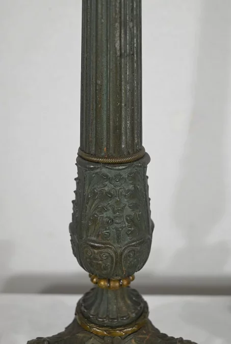 Paire de Chandeliers en Bronze, époque Restauration – Début XIXe