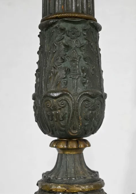 Paire de Chandeliers en Bronze, époque Restauration – Début XIXe