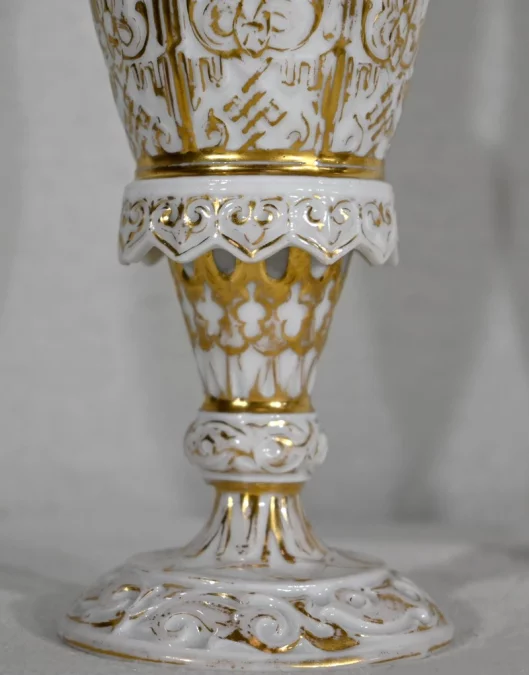 Paire de Vases en Porcelaine de Paris – Fin XIXe