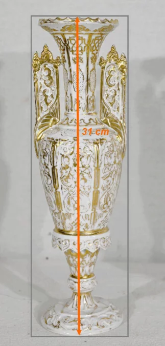 Paire de Vases en Porcelaine de Paris – Fin XIXe