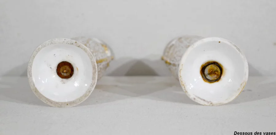 Paire de Vases en Porcelaine de Paris – Fin XIXe