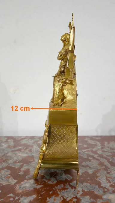 Pendule en bronze doré, époque Napoléon III – Milieu XIXe