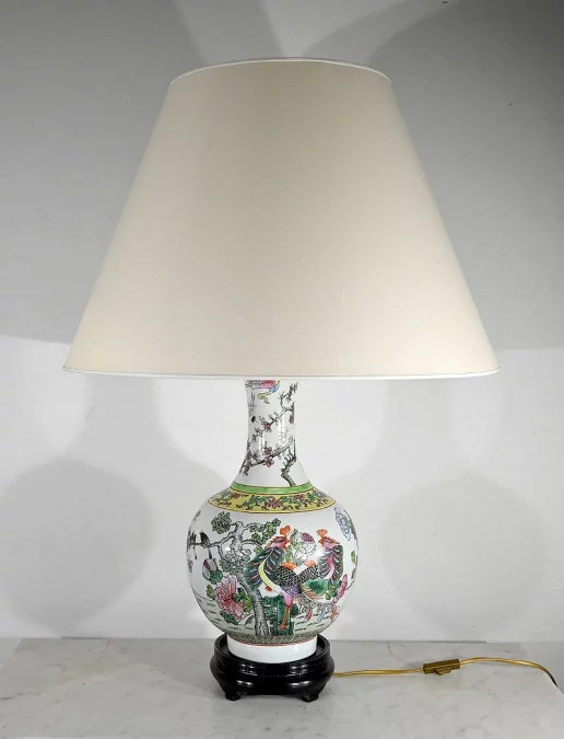 Importante Lampe en Porcelaine de Chine – 1960