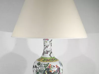 Importante Lampe en Porcelaine de Chine – 1960