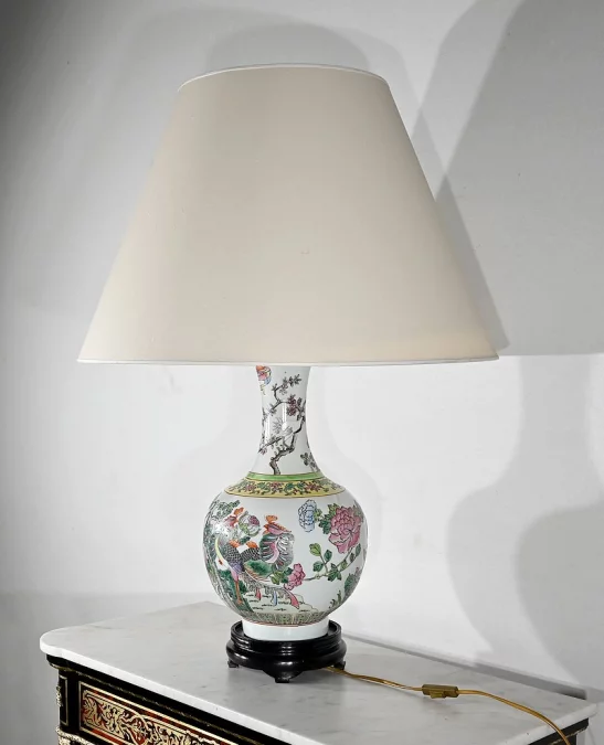 Importante Lampe en Porcelaine de Chine – 1960