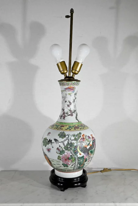 Importante Lampe en Porcelaine de Chine – 1960