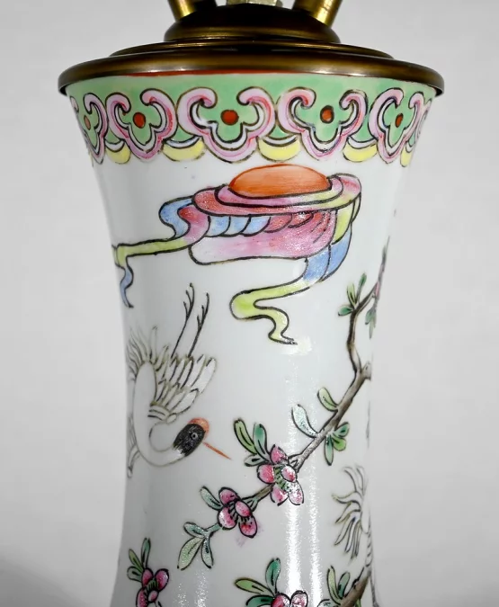 Importante Lampe en Porcelaine de Chine – 1960