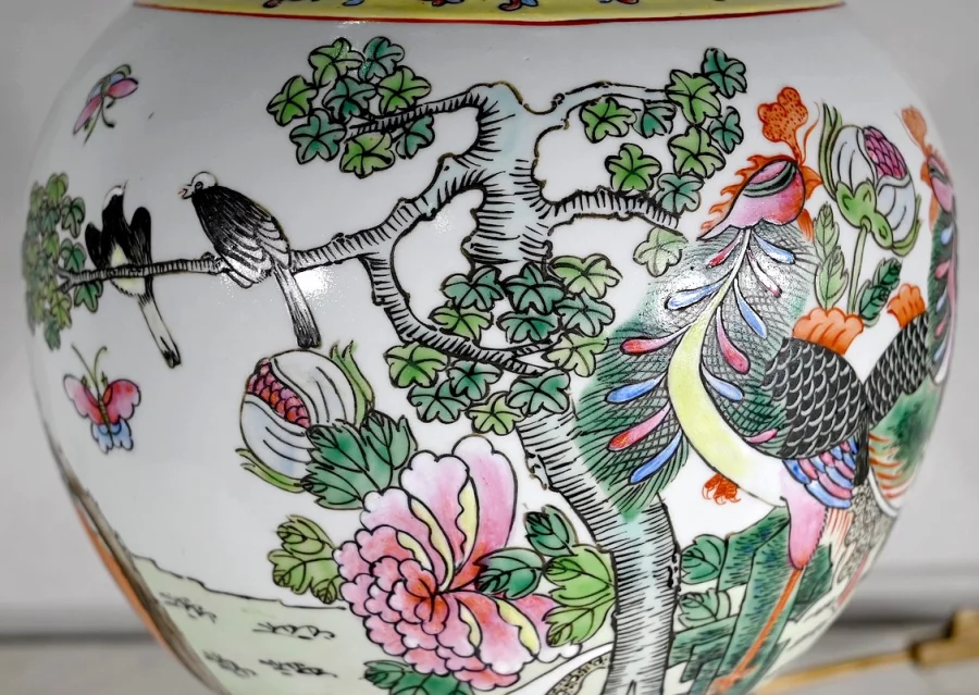 Importante Lampe en Porcelaine de Chine – 1960