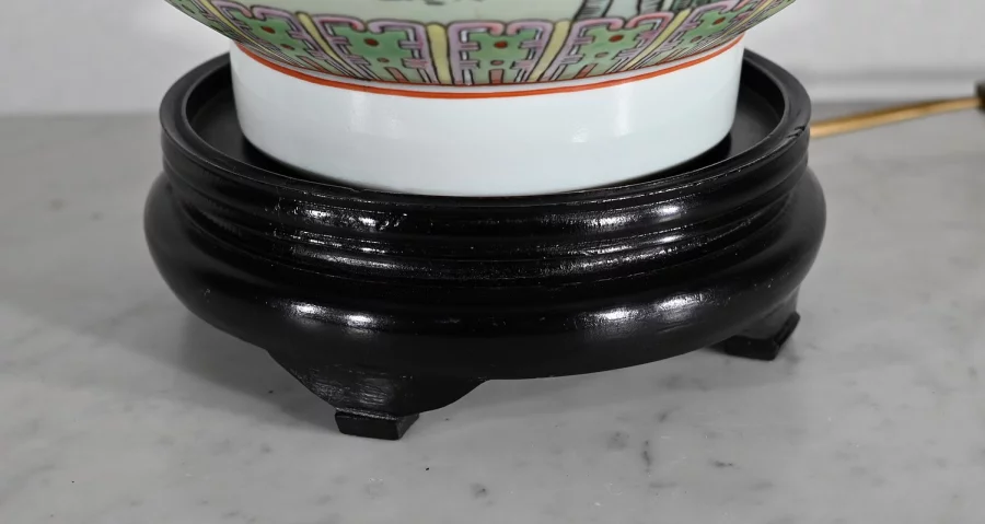 Importante Lampe en Porcelaine de Chine – 1960