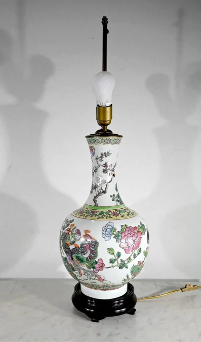 Importante Lampe en Porcelaine de Chine – 1960